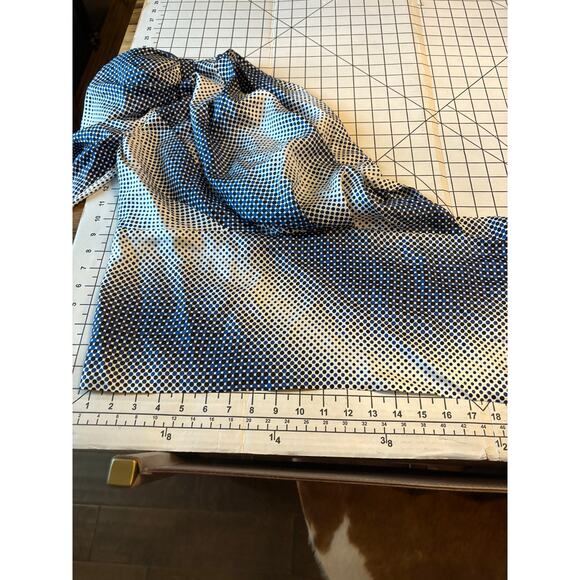 Alexandre Vauthier 100% Silk One Shoulder Statement Sleeve Wrap Blouse 40 Blue - Picture 16 of 16